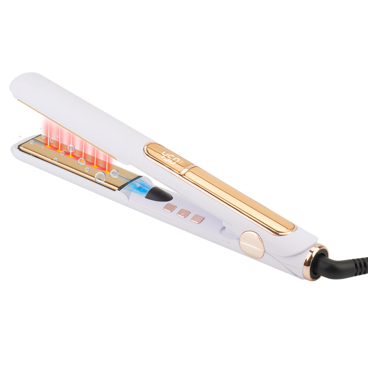 Ionic Infrared Hair Straightener 1inch Flat Iron Manufacturers Hongsen