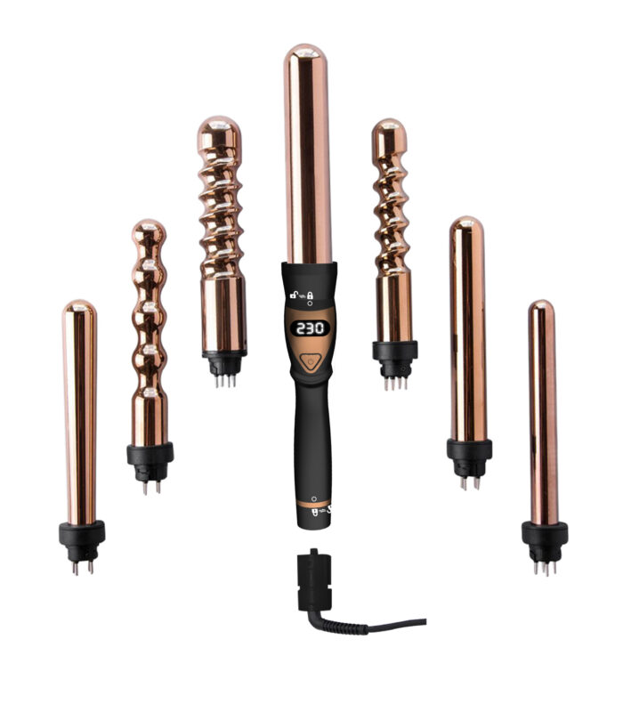 7 in 1 Rose Gold Curling Wand